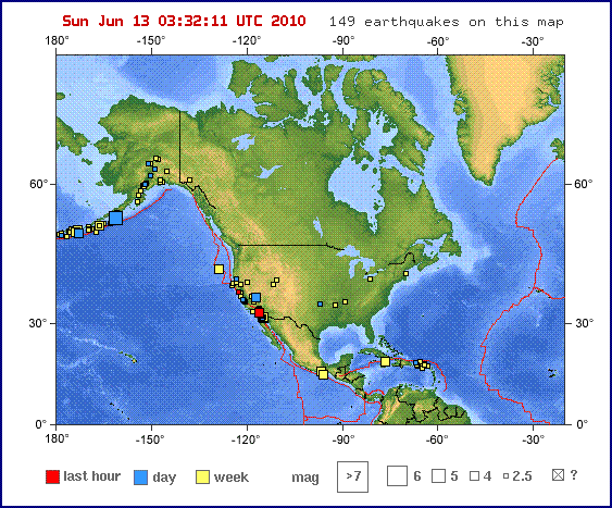 recent earthquakes map. Recent Earthquake Maps: Maps